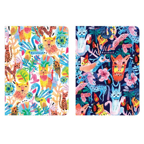 Тетради В5 Brauberg SoftTouch Night/Day 60 листов, в точку (2 шт) 403830 цена за 2 шт , 